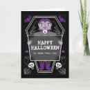 Search for vampire halloween cards Coffin