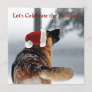 Search for police seasonal invitations German shepherd dog