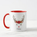 Recherche de renne mignon tasses Féminin