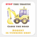 Search for road construction stickers 1st birthday