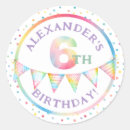 Search for 6th birthday stickers Whimsical