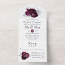 Search for damask stamp wedding invitations Red