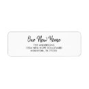 Search for our new address return address labels Modern