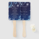 Search for christmas hand fans Blue
