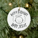 Recherche de anniversaire jésus ornements Religieux