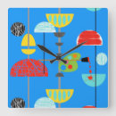 Search for paint palette clocks Mid century modern