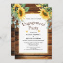 Search for barn engagement party invitations Sunflowers