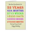 Search for 52 years cards 52nd