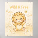 Search for safari nursery posters Wild and free