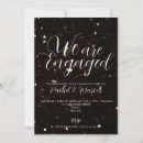 Search for elegant gold engagement party invitations Minimal