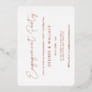 Search for rose gold engagement party invitations Typography