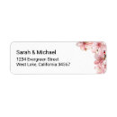Search for blossoms return address labels Watercolor