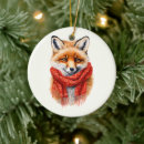 Search for fox ornaments Woodland