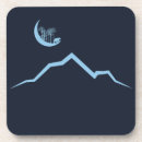 Recherche de montagnes dessous de verres Minimaliste