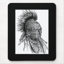 Recherche de chef indien tapis souris Vintage