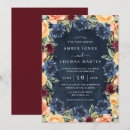 Search for burgundy and orange wedding invitations Rustic