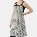 Search for turquoise pattern aprons Mid century modern