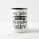 Search for awesome sister mugs Typography