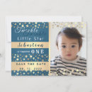 Search for 1st birthday save the dates Gold