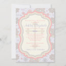 Search for pink and purple first communion invitations Floral