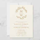Search for monogram wreath wedding invitations Qr code