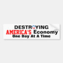 Search for destroyed bumper stickers Economy