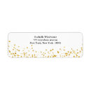 Search for gold foil return address labels weddings Glitter