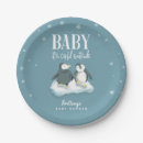 Search for penguin plates Baby shower