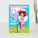 Search for girls 9th birthday cards Pretty