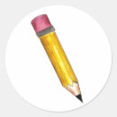 Recherche de crayons autocollants École