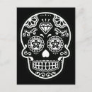 Recherche de visage de crâne cartes postales Jour des morts