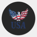 Recherche de valeurs autocollants Drapeau américain