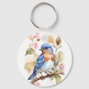 Search for bluebird round keychains Elegant