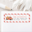 Search for red truck return address labels Rustic