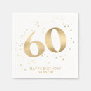 Search for 60th birthday napkins Glitter