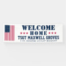 Search for military welcome home banners Red white and blue