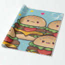 Search for cheeseburger wrapping paper Kawaii