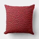 Recherche de cuir rouge coussins Motif