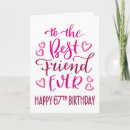 Search for 67th birthday cards Pink