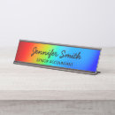 Search for rainbow name plates Ombre