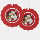 Search for retro deer ornaments Santa