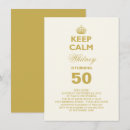 Search for keep calm birthday invitations Crown