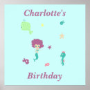 Search for mermaid ocean seahorse posters Blue