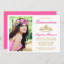 Recherche de rose gold quinceanera invitations Fête d'anniversaire