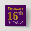 Recherche de 16ème badges Seizième anniversaire