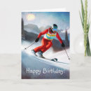 Search for skiing birthday cards Winter