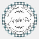 Search for homemade pie stickers Made with love