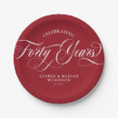 Search for 40th anniversary plates Forty years