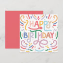 Search for trendy birthday cards Colourful