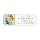 Search for blue striped return address labels Gold